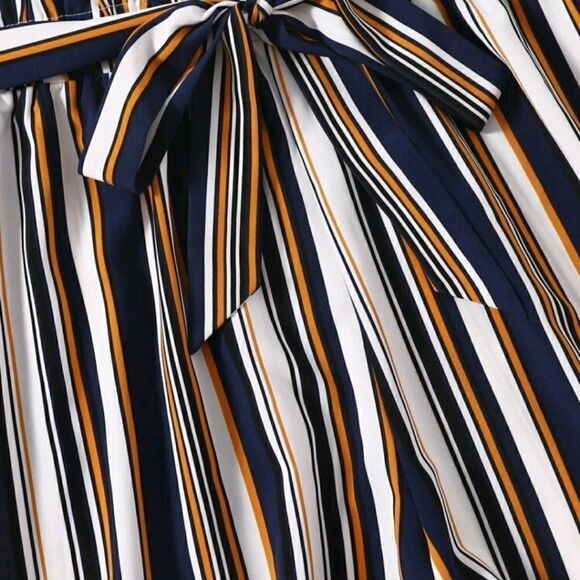 🌼Plus stripe cami top & belted shorts - Picture 5 of 7